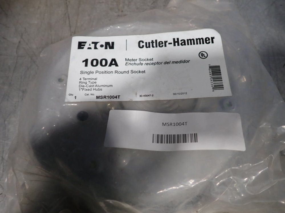 Eaton Round Meter Sokets - Msr1004t