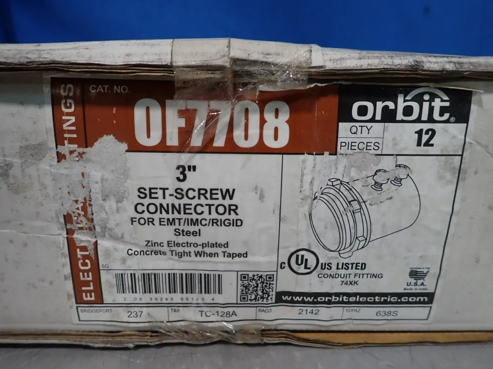 Orbit 3" Set-screw Connector - Of7708
