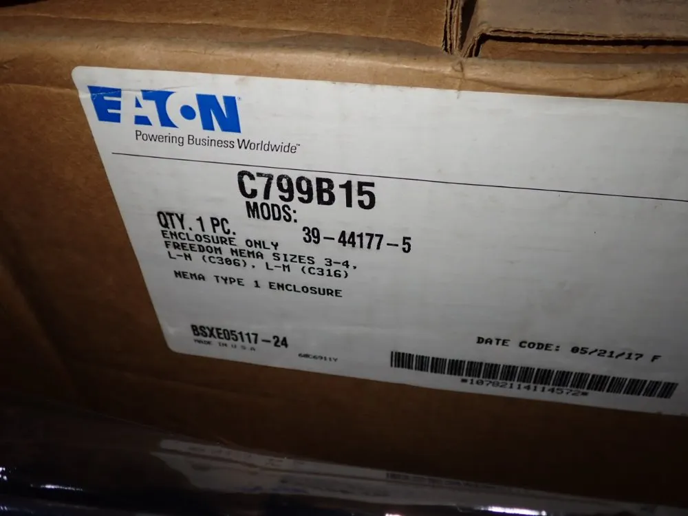 Eaton Starters/non-fusible Disconnect - C799b15 / Dh262ugk