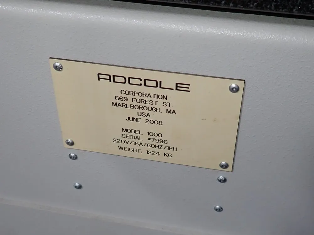 Adcole 32" Automatic Tactile Surface Roughness Shaft Gage - 1000