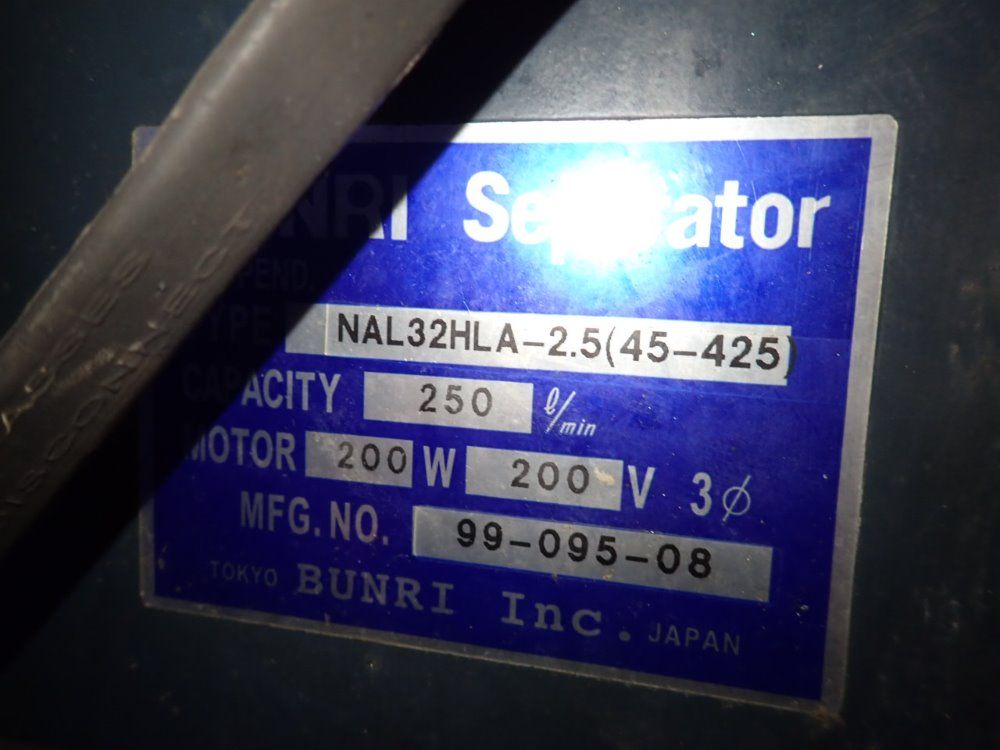 Bunri Inc Incline Chip Conveyor - Nal32hla-2.5(45-425)