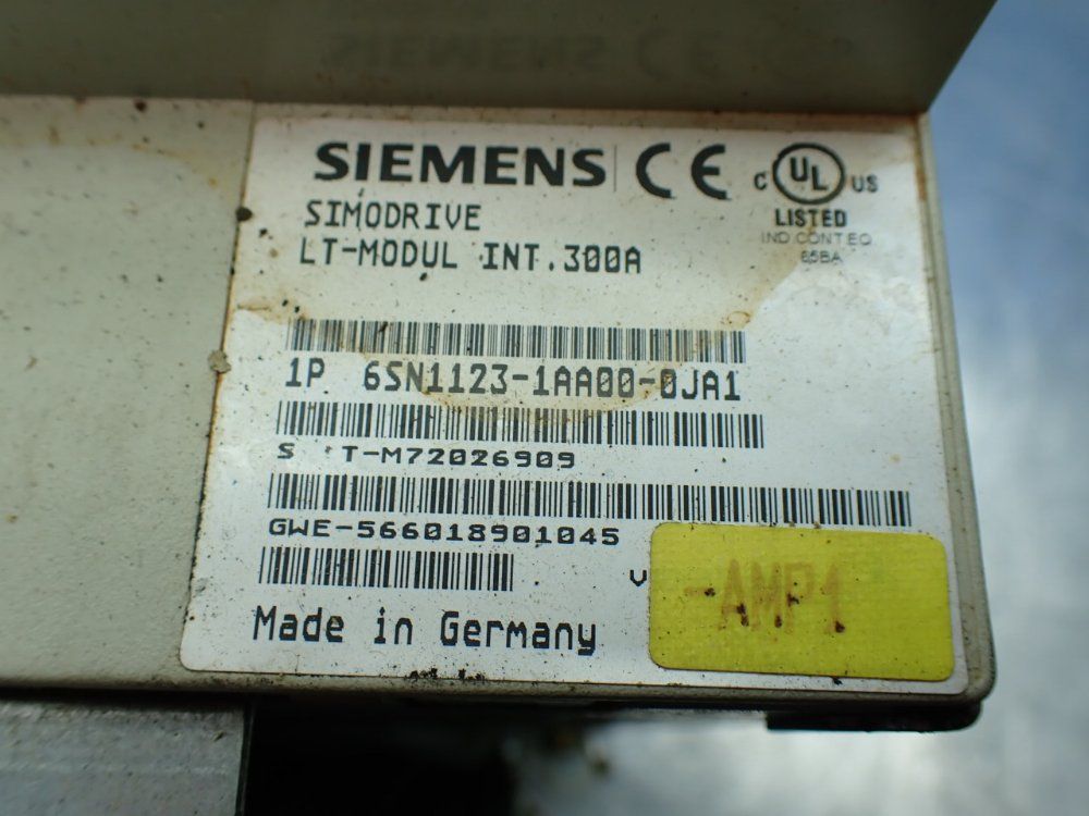 Siemens Servo Drive - 6sn1123-1aa00-0ja1