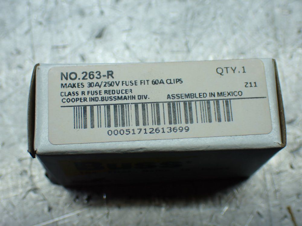 Cooper Bussmann 10 Class R Fuse Reducers - No.263-r
