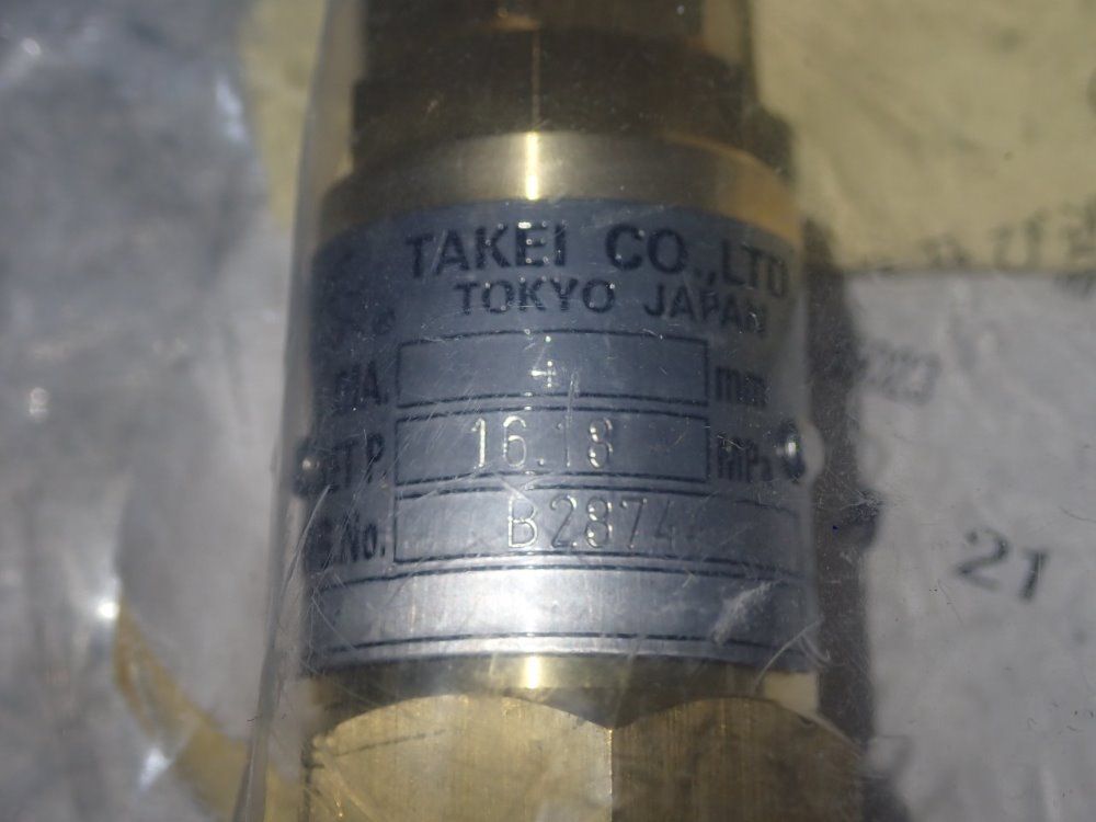 Takei Pressure Relief Valve - B2874
