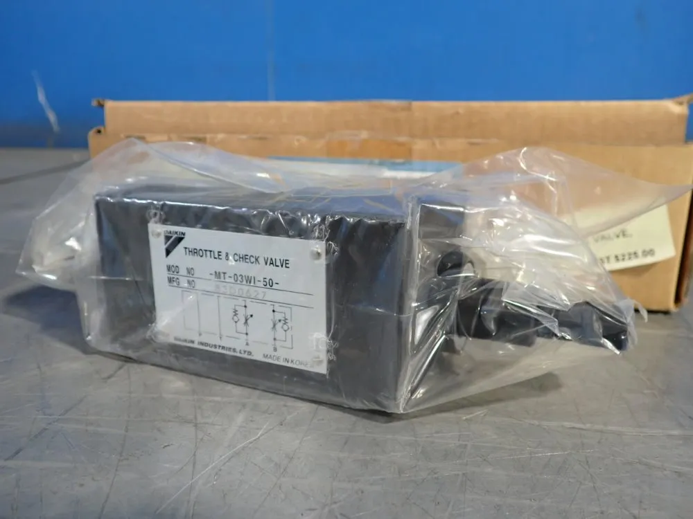 Daiken Industries Throttle/check Valve - Mt-03wi-50