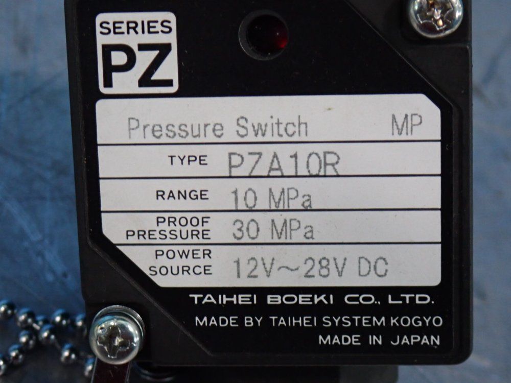 Taihei Boeki Co 30 Mpa Pressure Switch - Pza10r