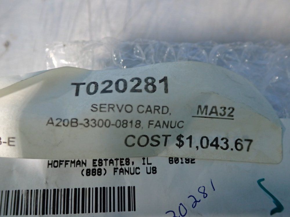 Fanuc Servo Card - A20b-3300-0818