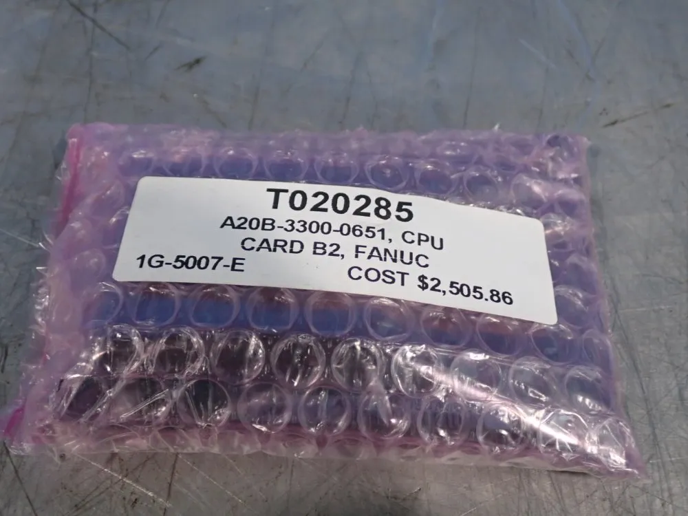 Fanuc Cpu Card - A20b-3300-0651