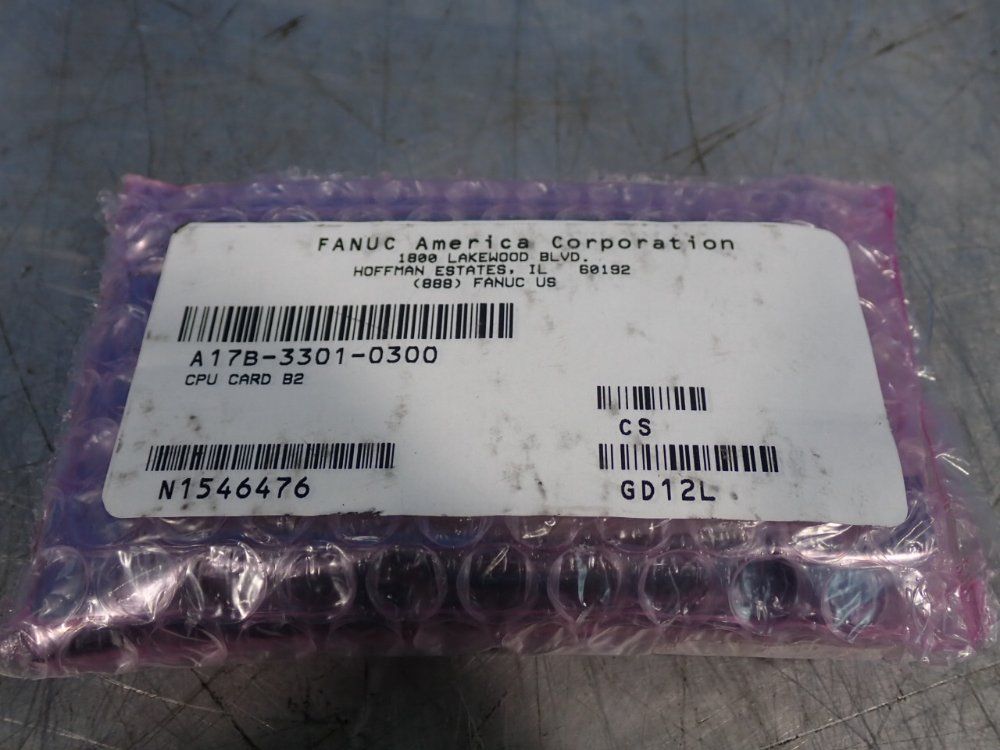 Fanuc Cpu Card - A20b-3300-0651