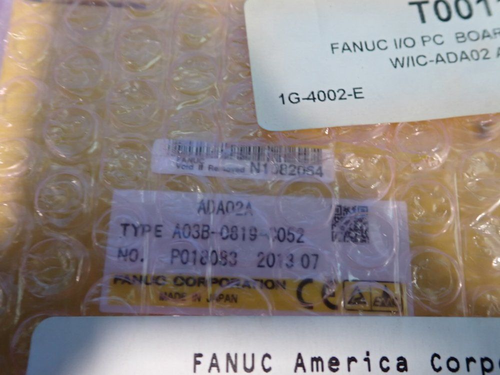 Fanuc I/o Pc Board - A03b-0819-c052