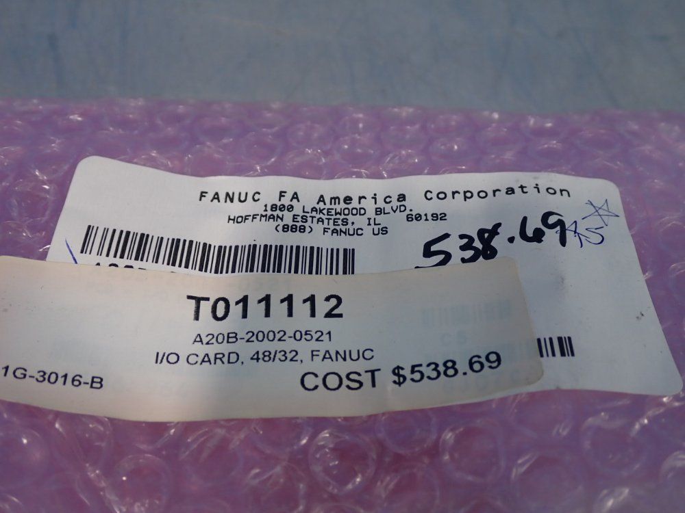 Fanuc I/o Card - A20b-2002-0521