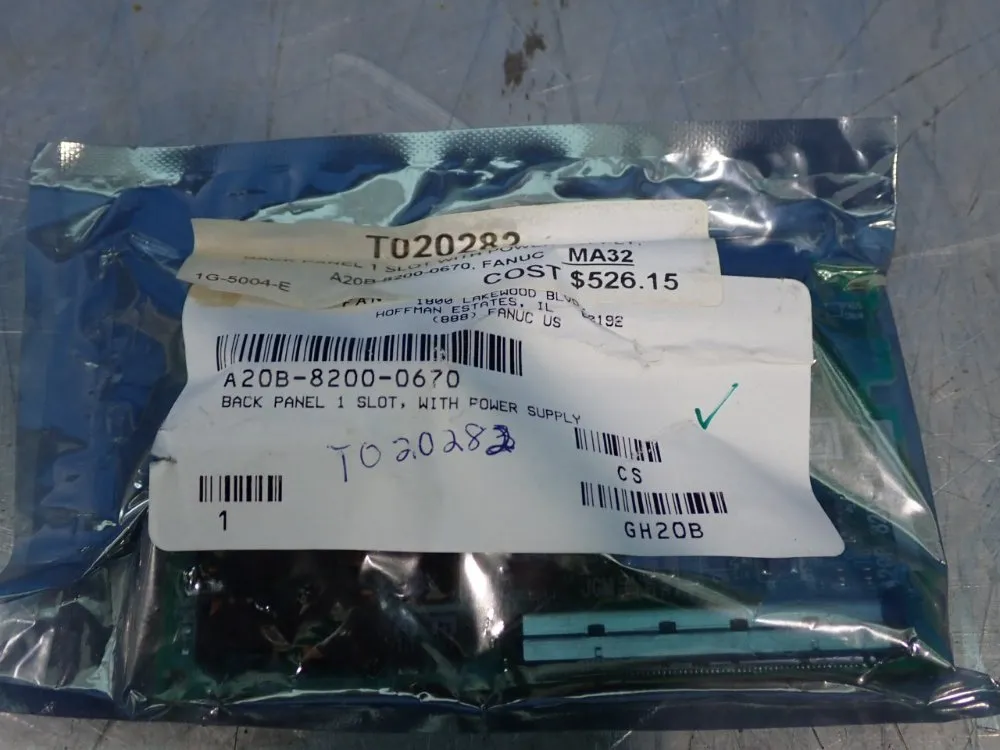 Fanuc Back Panel W/ Power Supply - A20b-8200-0670