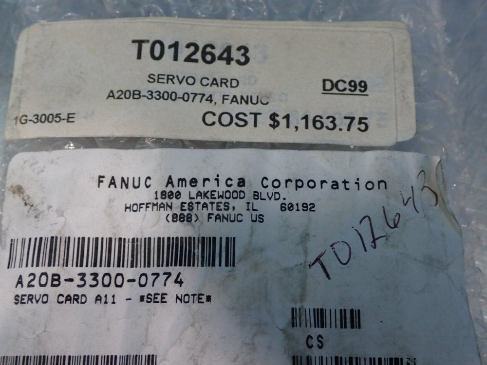 Fanuc Servo Card - A20b-3300-0774