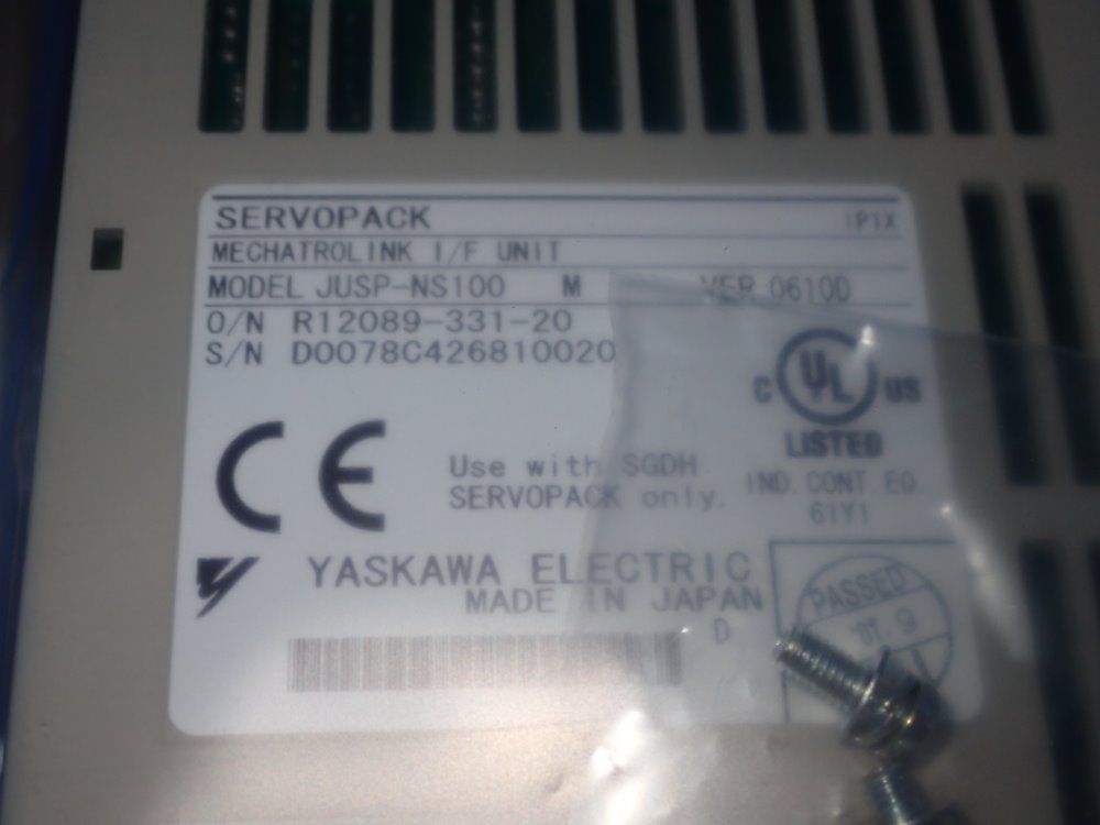 Yaskawa Electric Mechanical Ink I/f Unit - Jusp-ns100