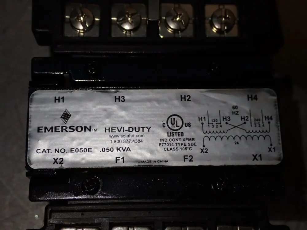 Emerson .050 Kva Transformer - E050e