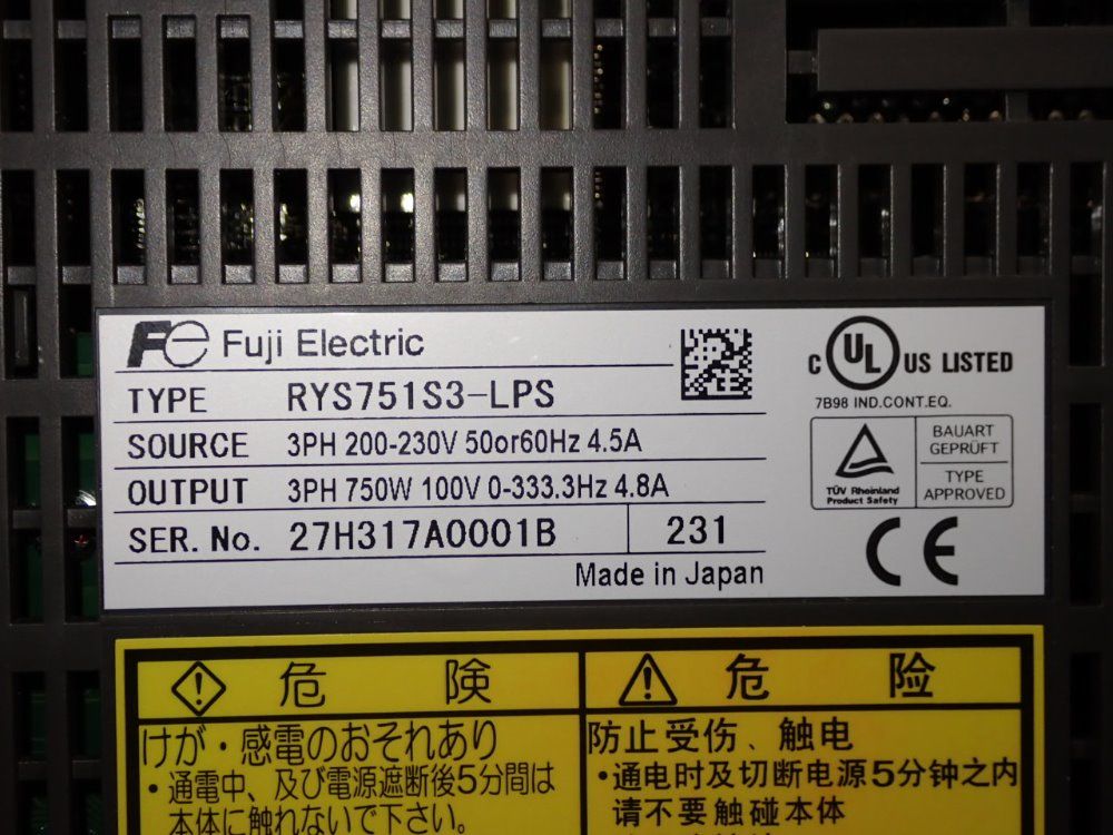 Fuji Electric Drive - Rys751s3-lps