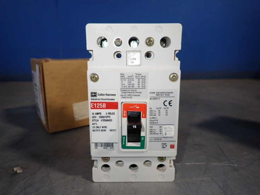Cuttler-hammer Circuit Breaker - Egb3015ffg