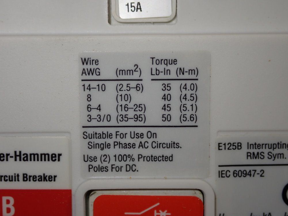 Cuttler-hammer Circuit Breaker - Egb3015ffg