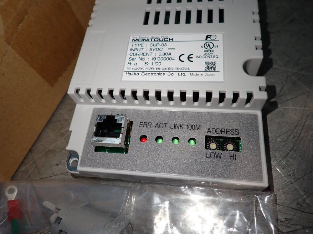 Monitouch Ethernet Connector - Cur-03