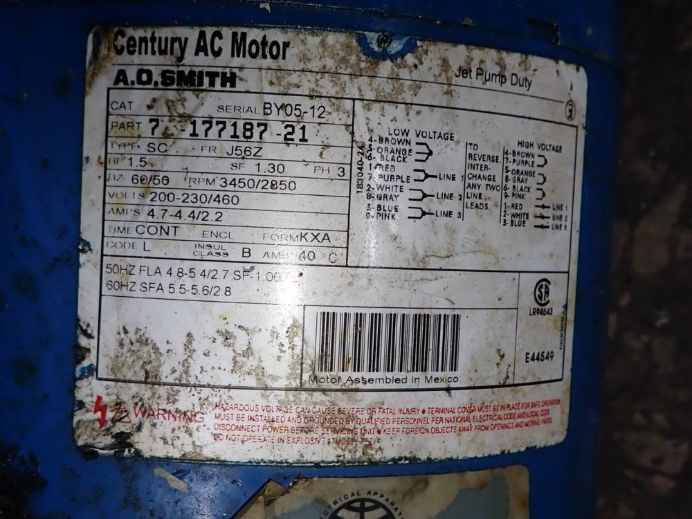 Burks Pumps 1.5 Hp Pump - 315wa6-bf