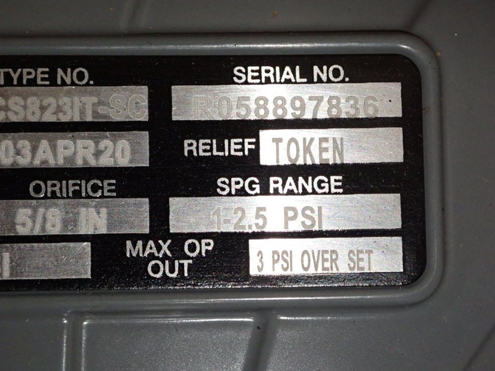 Fisher Pressure Reducing Regulator - Cs823it-sc