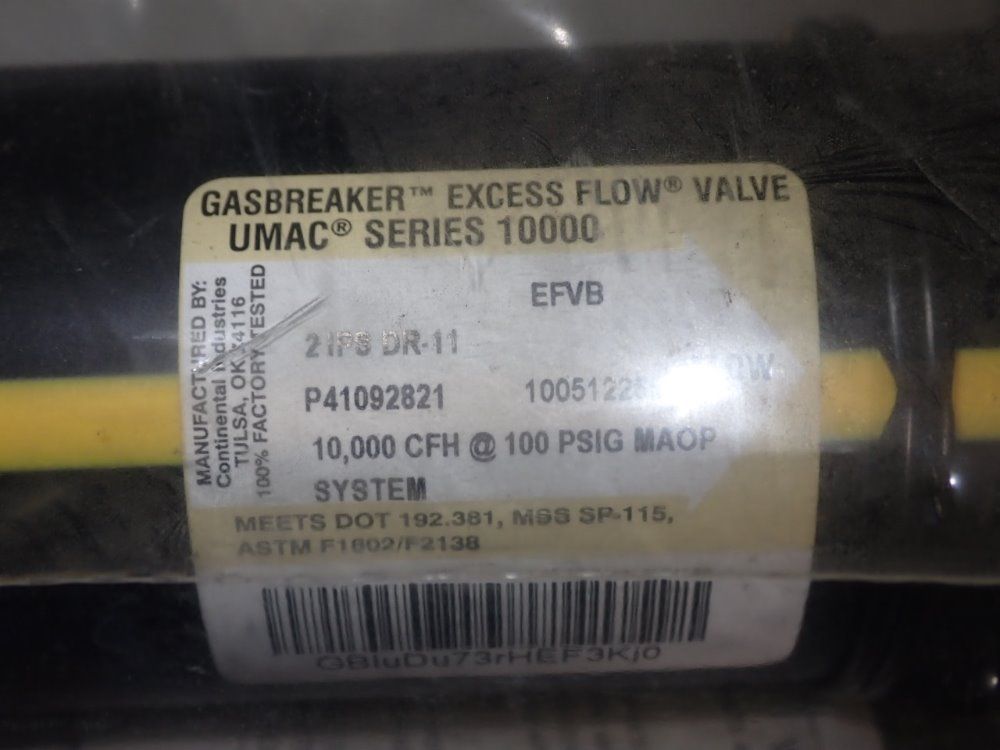 Gasbreaker Excess Flow Valve Hoses - Umac Series 1000