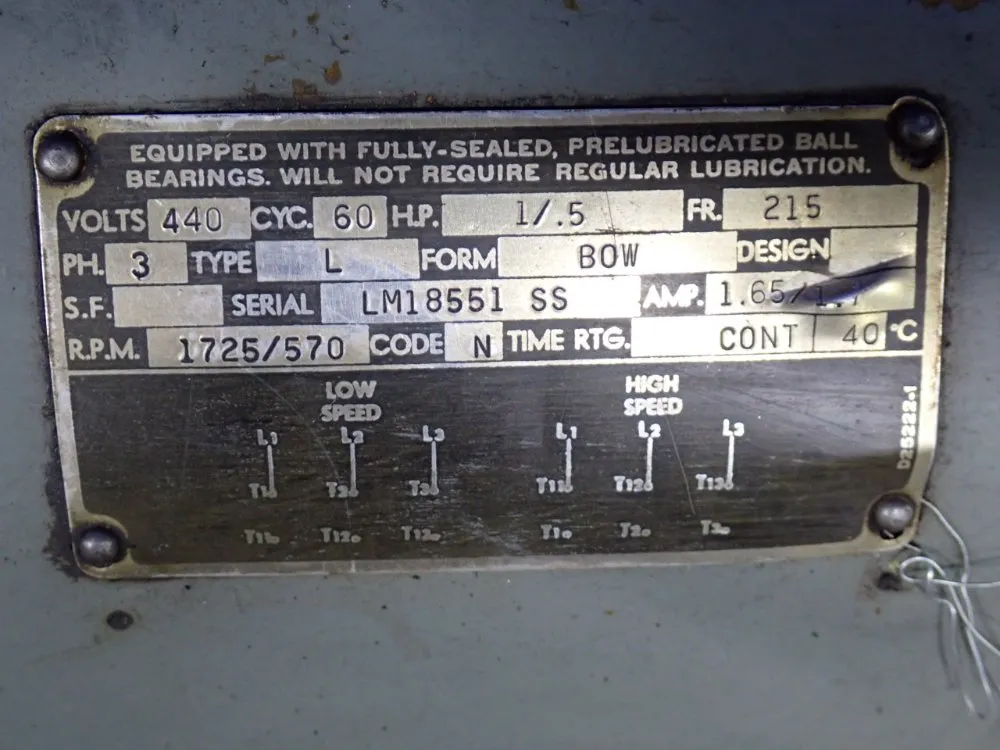 Robbins & Myers 0.20 Hp Motor