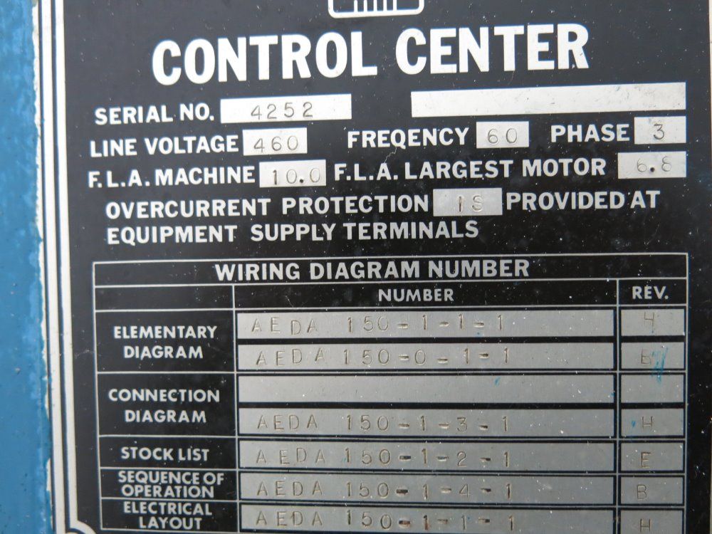 Barber Colman Gear Hobber