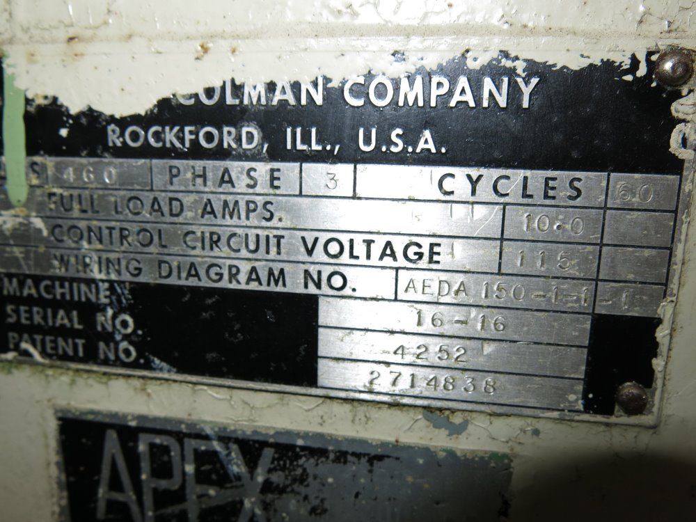 Barber Colman Gear Hobber