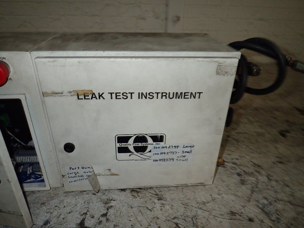 Quality First Systems Leak Tester