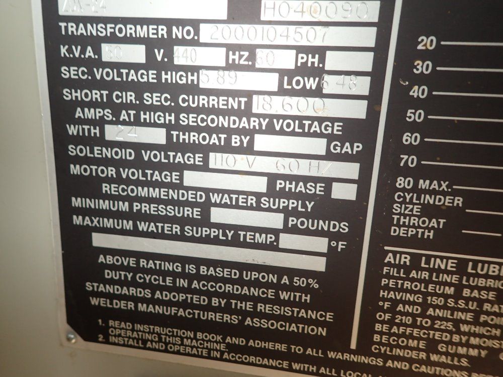 Taylor - Winfield Spot Welder