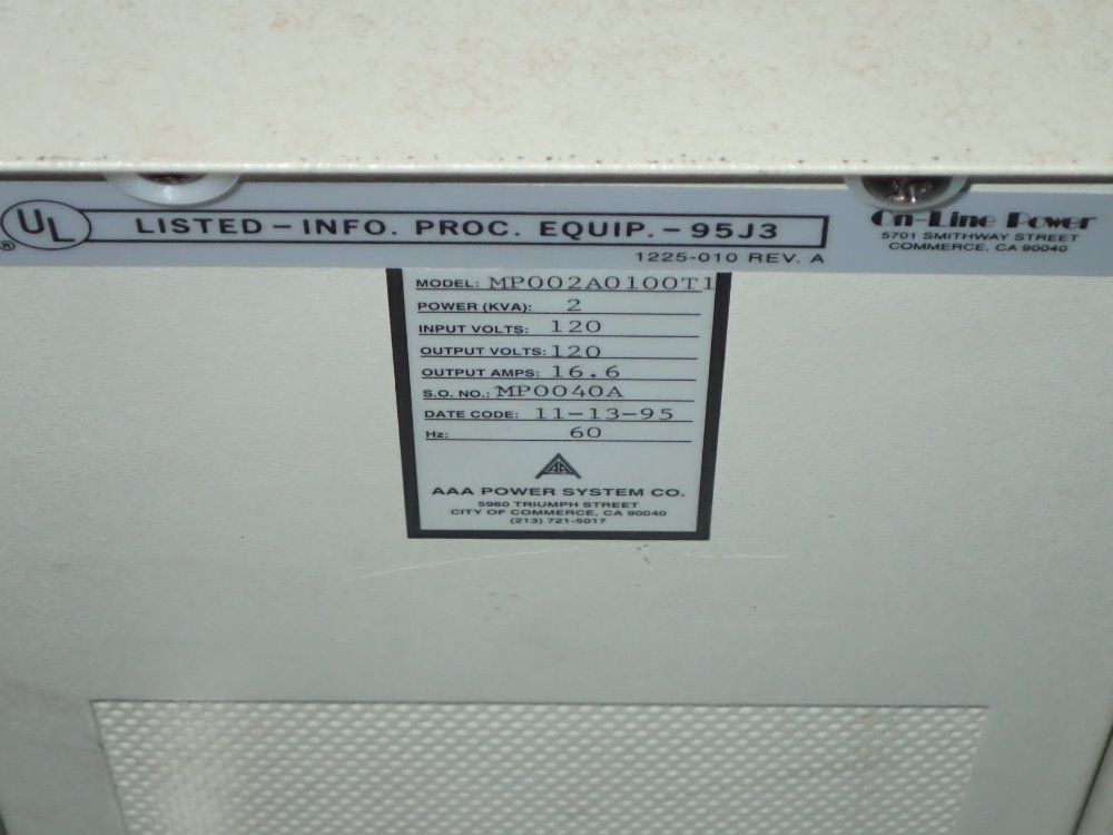 Ma Power Systems Power Supply