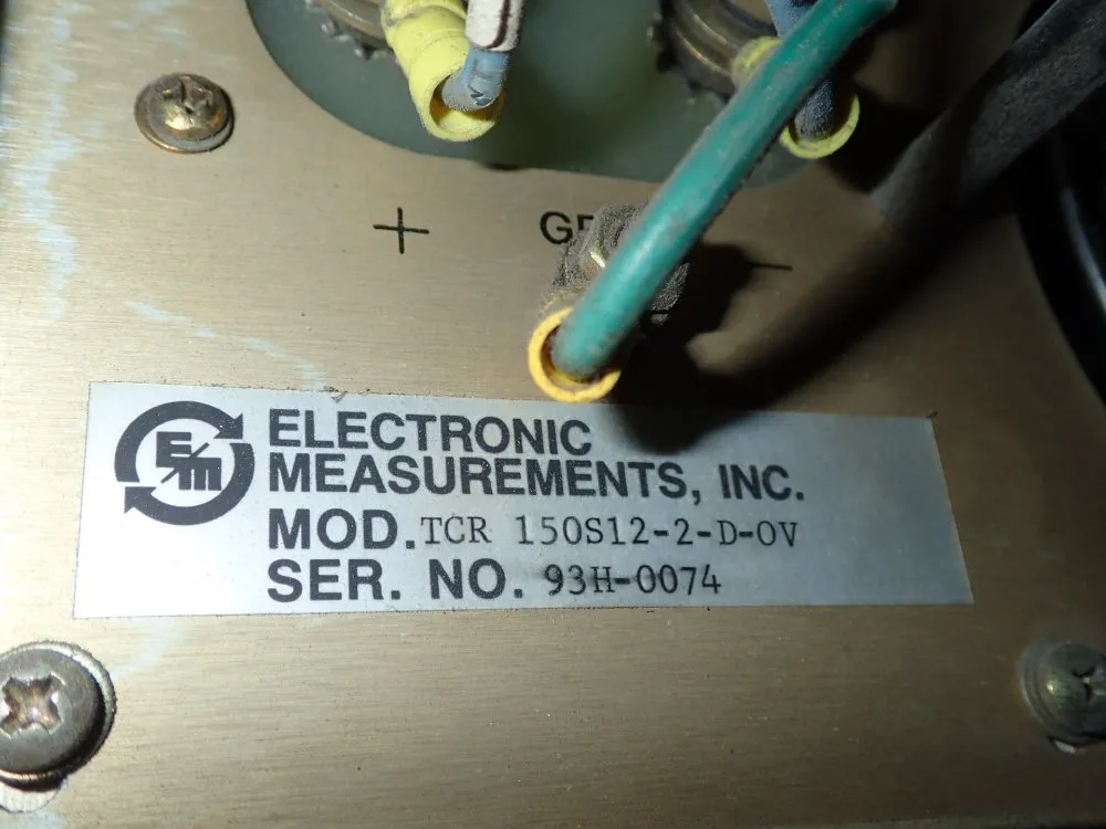 Electronic Instraments Power Supply - Tcr 150s12-2-d-ov