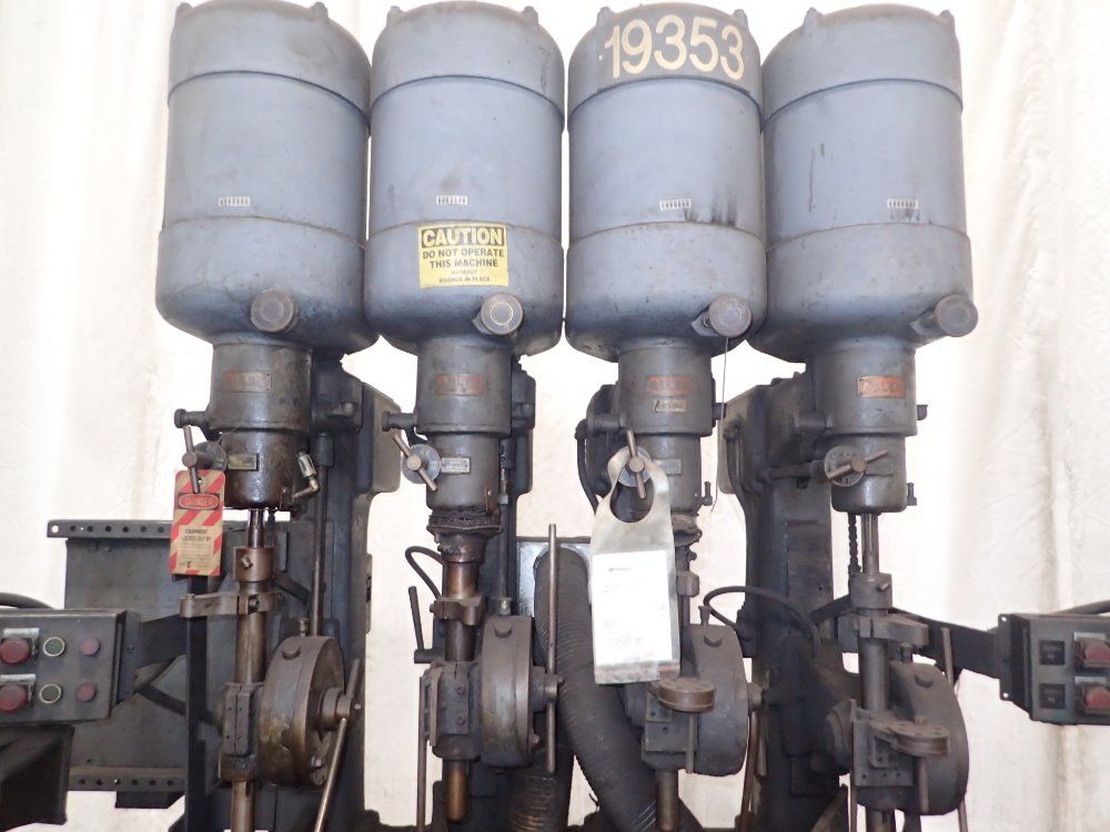 Chas G. Allem Co. 4 Head Drill Press
