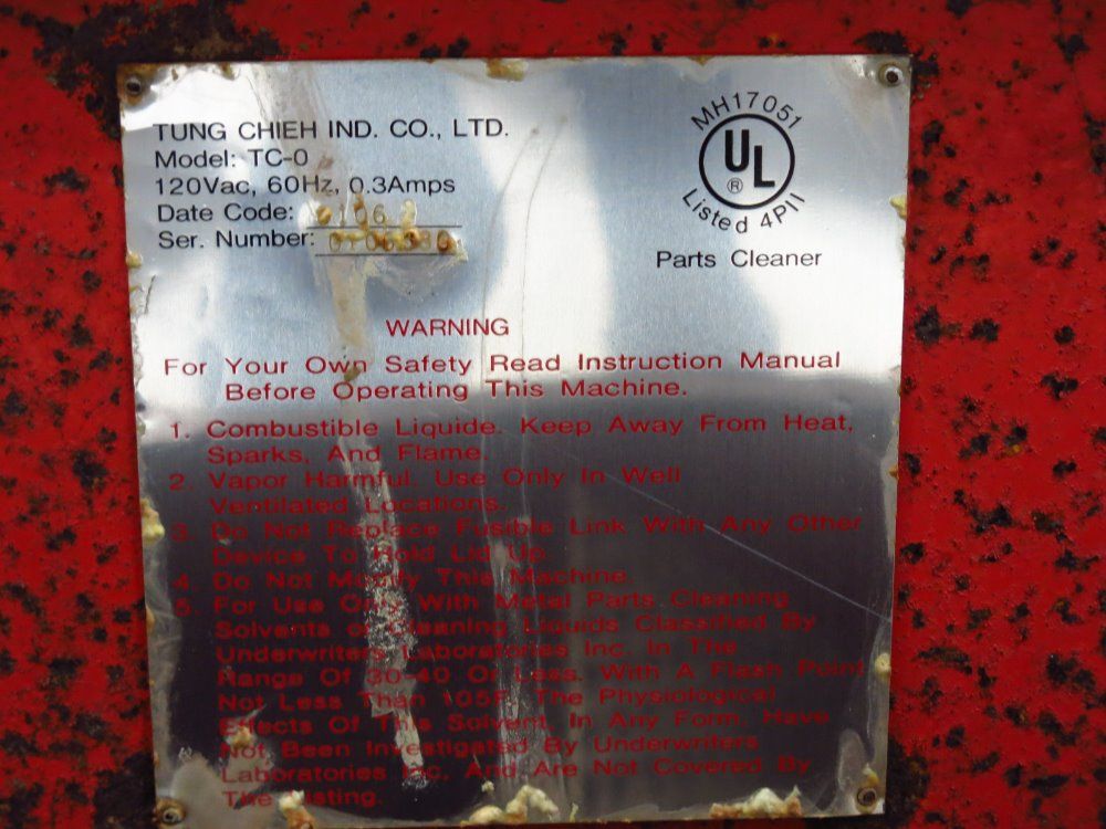 Tung Chieh Parts Washer