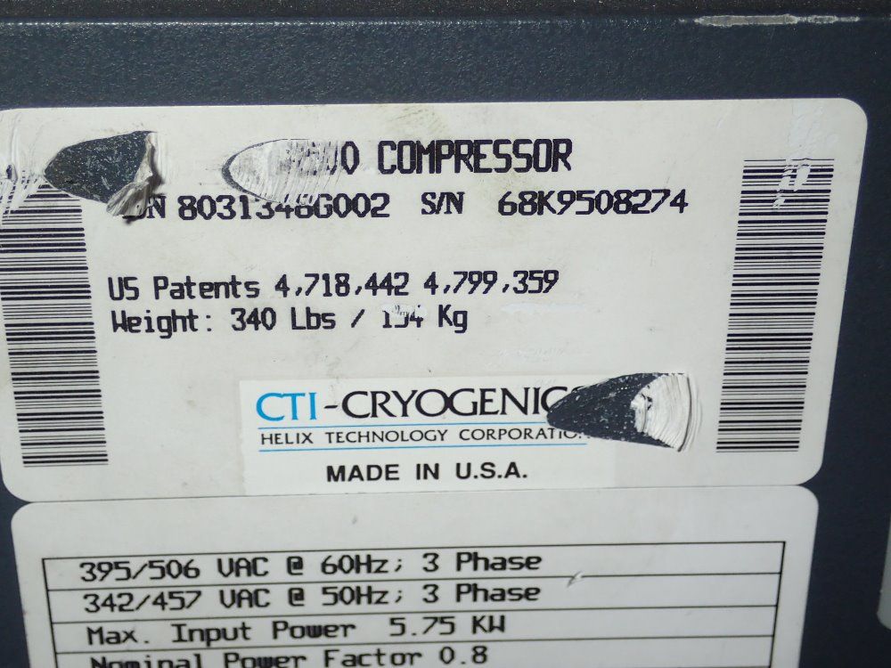 Cti Cryogenics Compressor