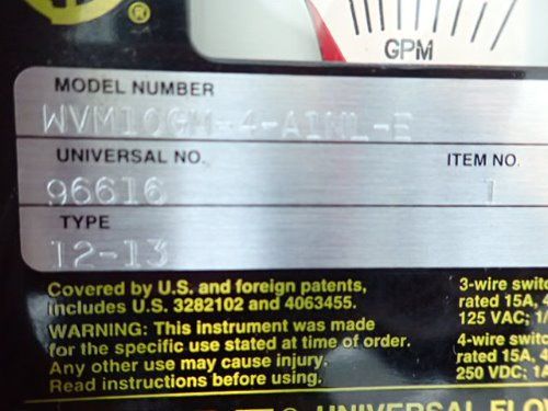 Universal Flow Motors Flow Meter
