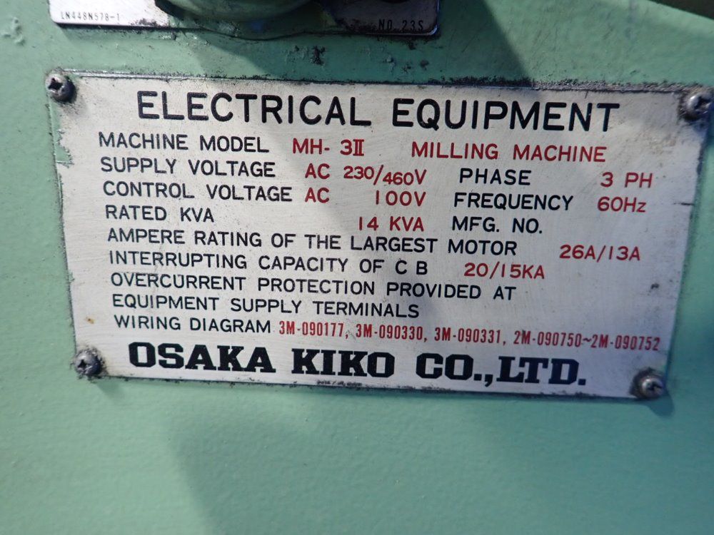 Osaka Kiko Co / Okk Horizontal Mill