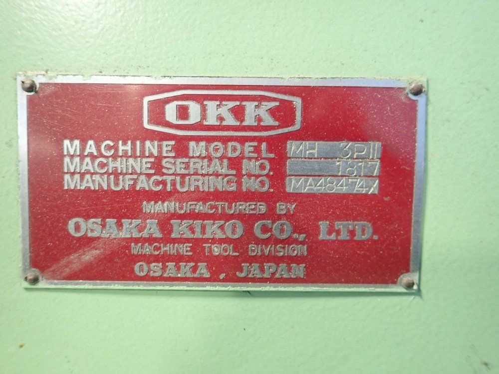 Osaka Kiko Co / Okk Horizontal Mill
