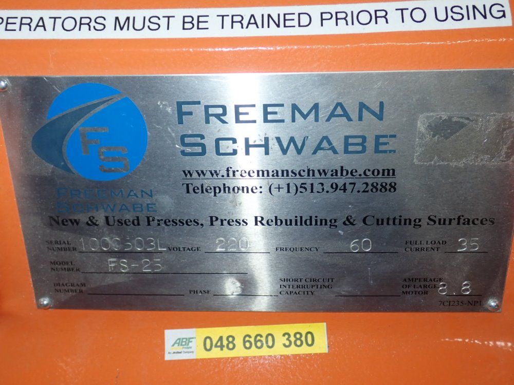 Freeman Schwabe Clicker Press - Fs-25
