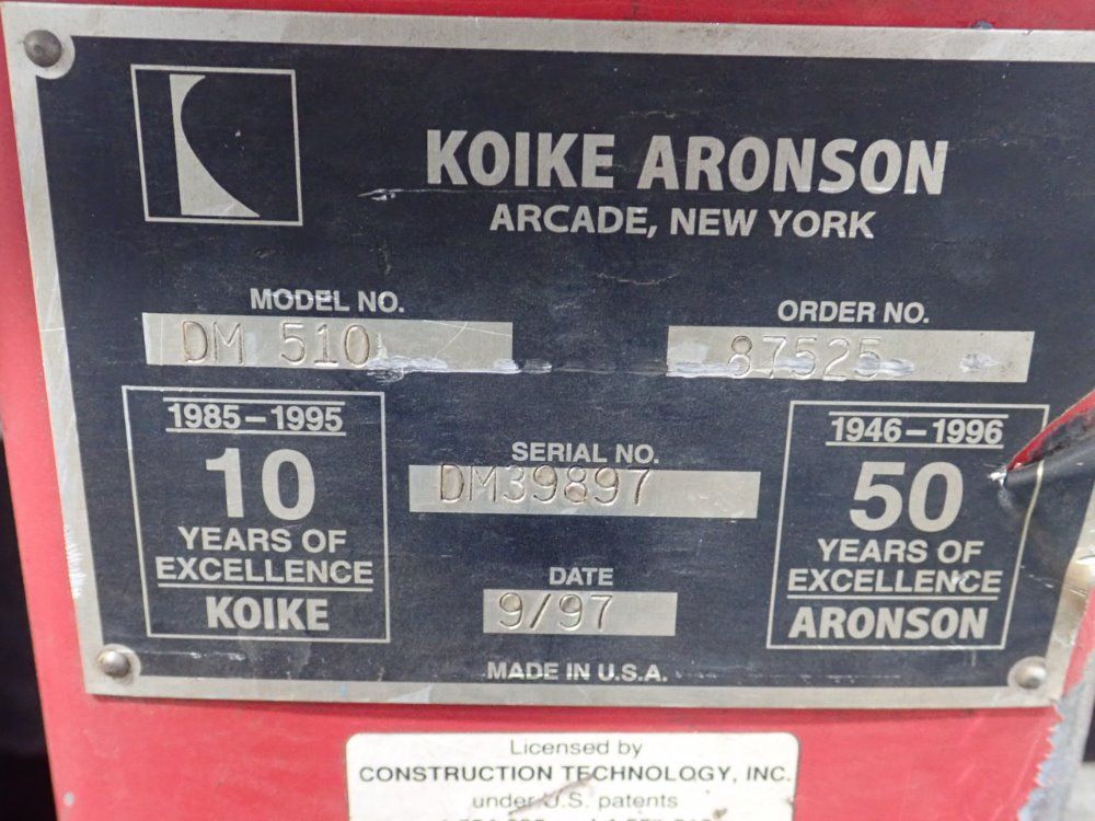 Koike Anderson Plasma Cutter Table