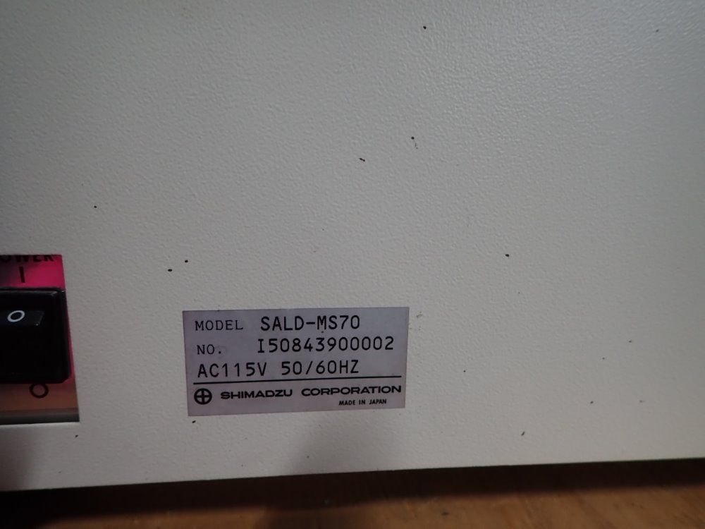 Shimaszu Laser Diffraction Particle Analyzer