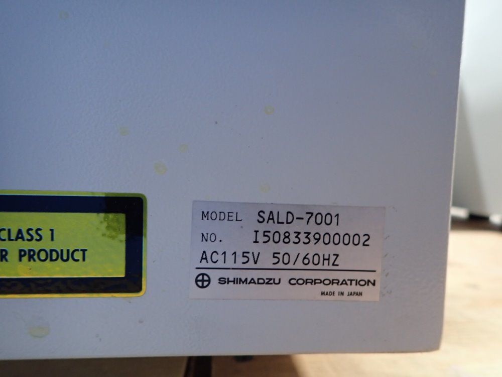 Shimaszu Laser Diffraction Particle Analyzer