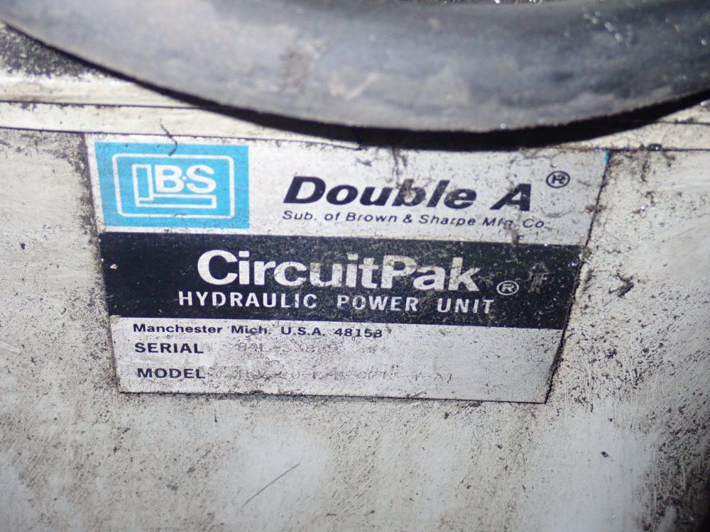 Brown & Sharpe/double A Hydraulic Unit