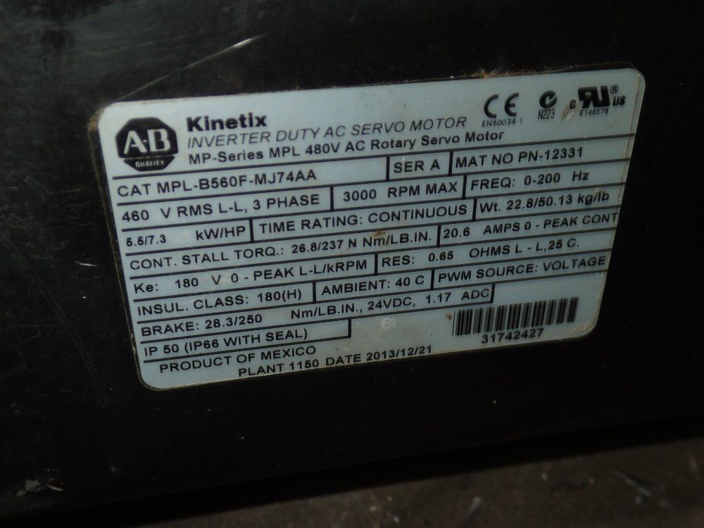 Kinetix Ac Servo Motor