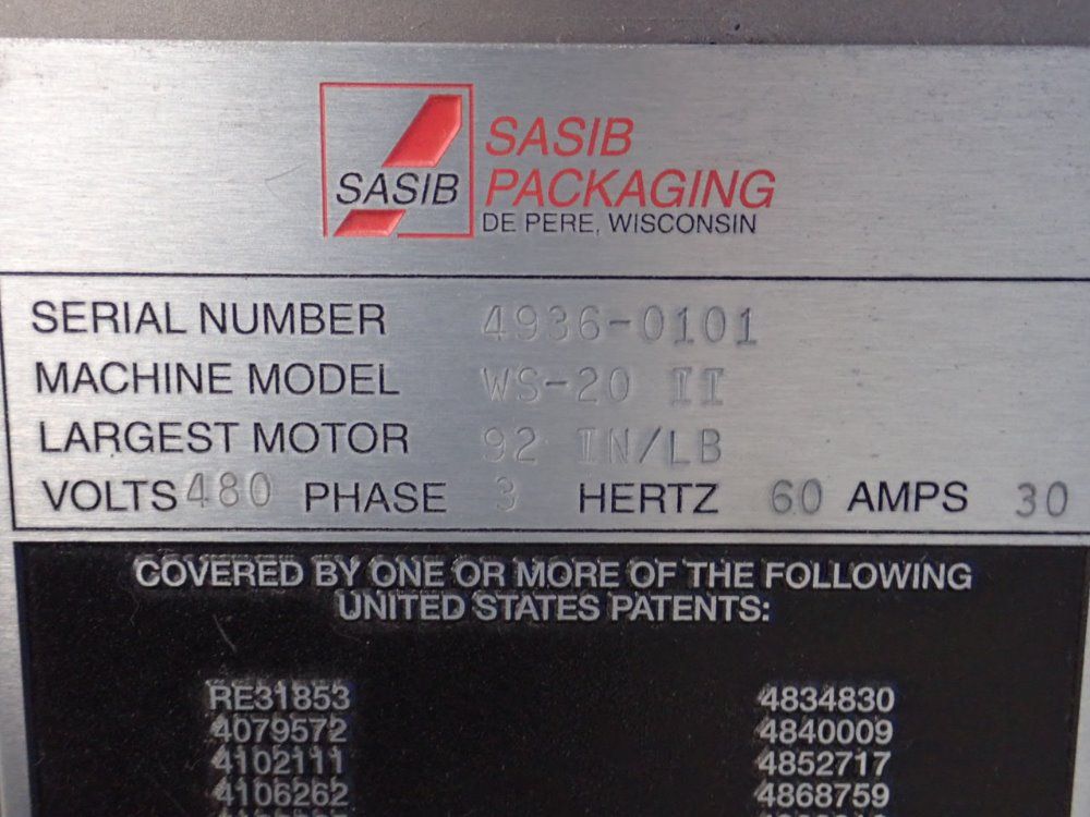 Sasib S/s Horizontal Wrapper