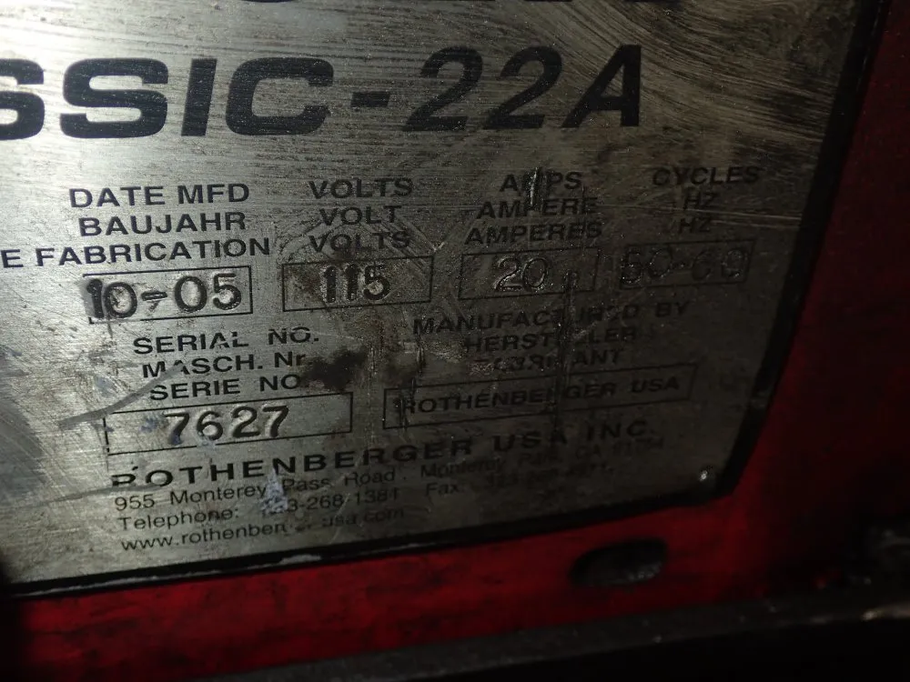 Rothenberger Pipe Threader