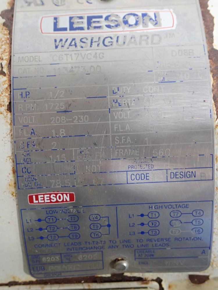 Cryovac S/s Powered Belt Conveyor