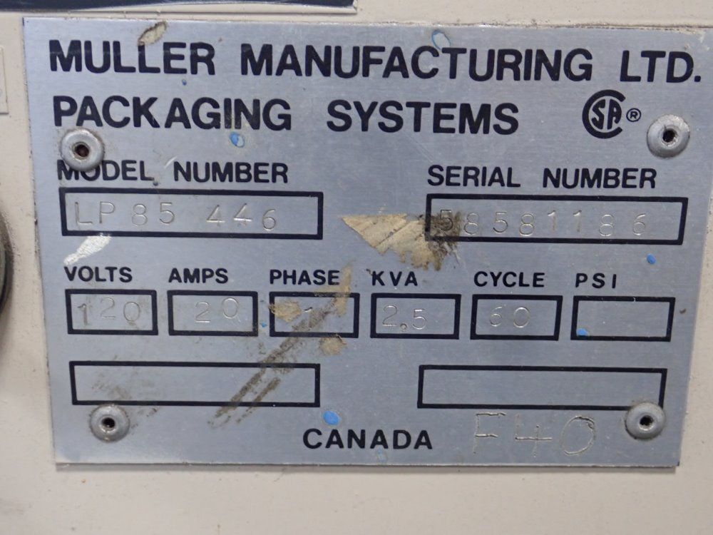 Muller Mfg Ltd Stretch Wrapper