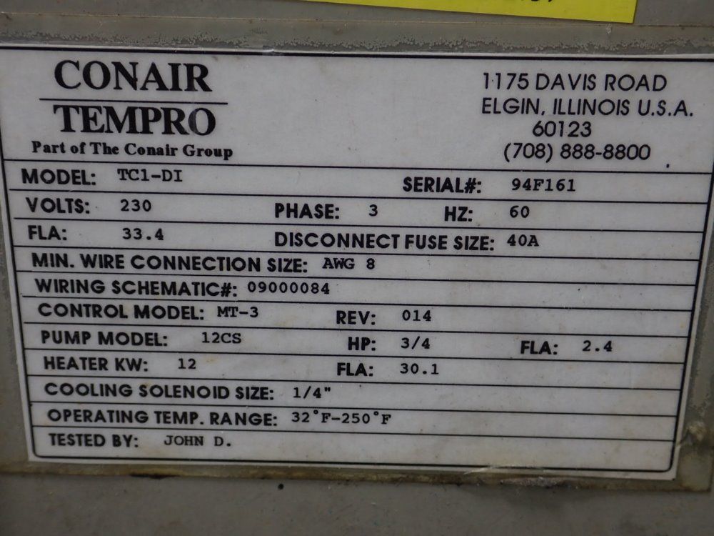 Conair Tempro Temperature Controller